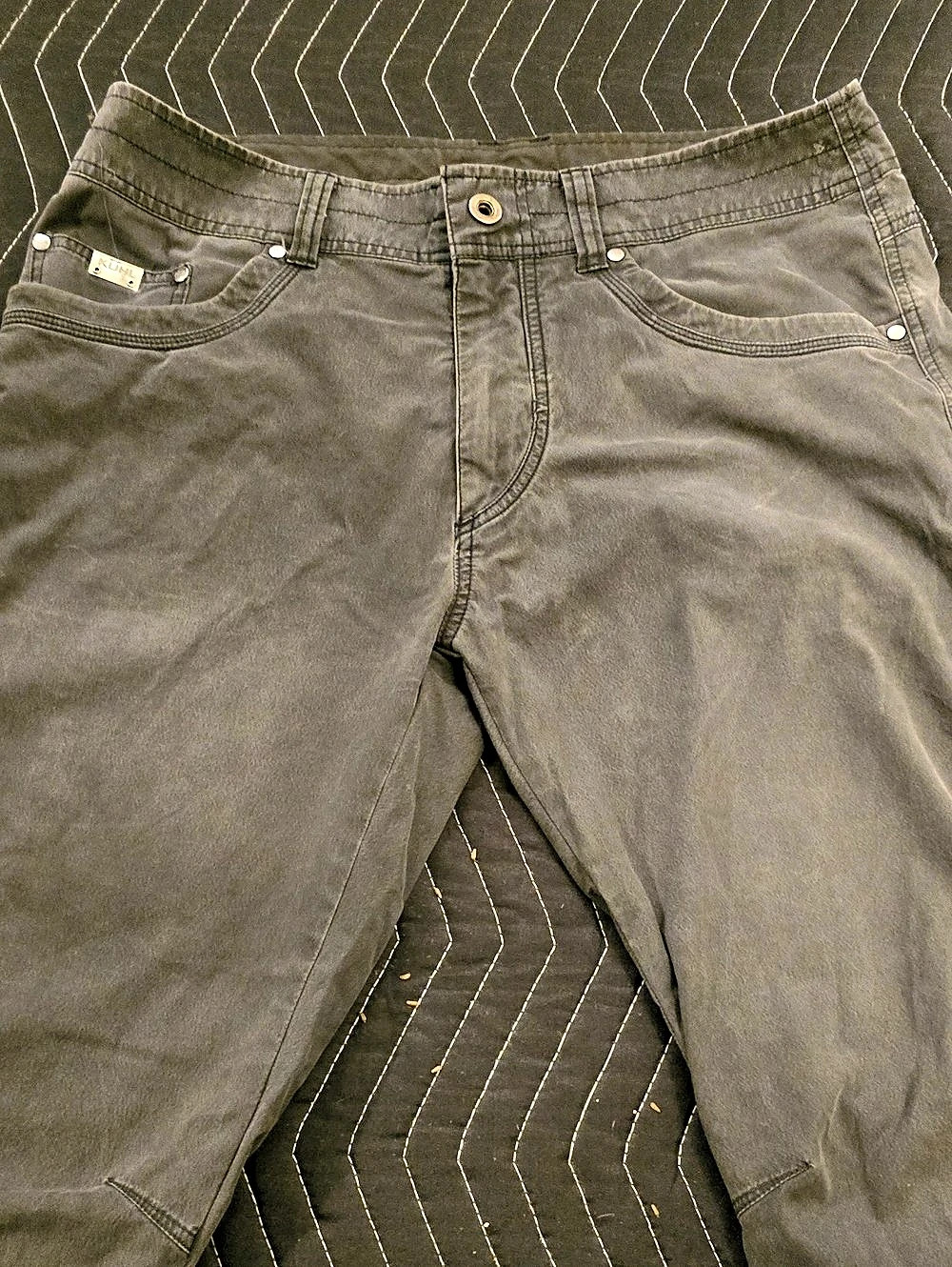 KUHL Revolvr Rogue Men's Cargo Pants Waist 34x34 Dark Gray Like New